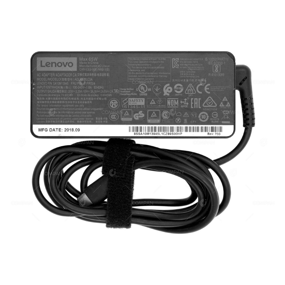 ADLX65YLC3A LENOVO AC ADAPTER 20V 3,25A 65W -